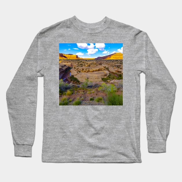 Horseshoe Bend in the Desert, UT-95 Utah Long Sleeve T-Shirt by BrianPShaw